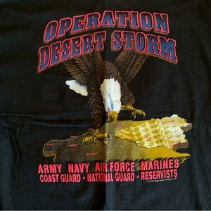 Vintage Operation Desert Storm silkscreen t-shirt